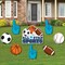 Big Dot of Happiness Go, Fight, Win - Sports - Yard Sign & Outdoor Lawn Decorations - Baby Shower or Birthday Party Yard Signs - Set of 8